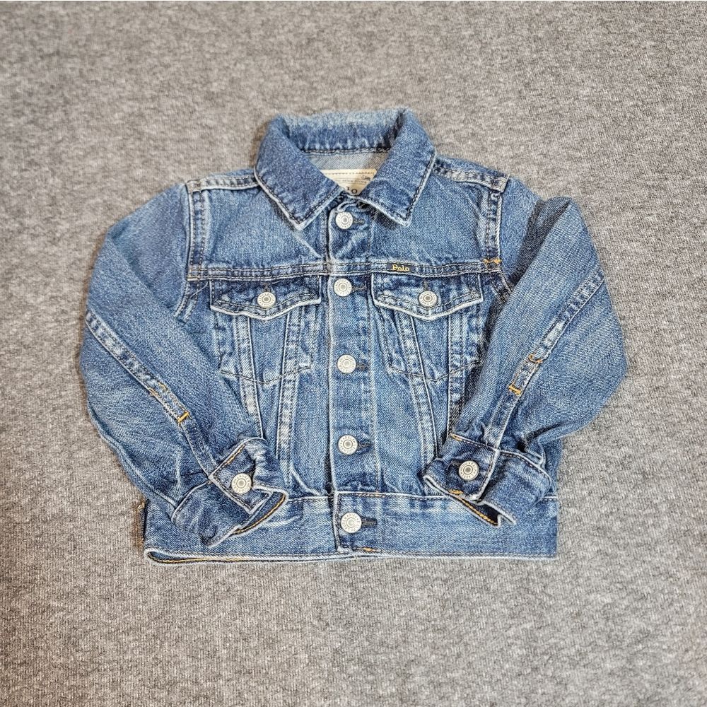 Polo Ralph Lauren Kids Denim Jacket 3T Toddler Trucker Authentic Denim Blue